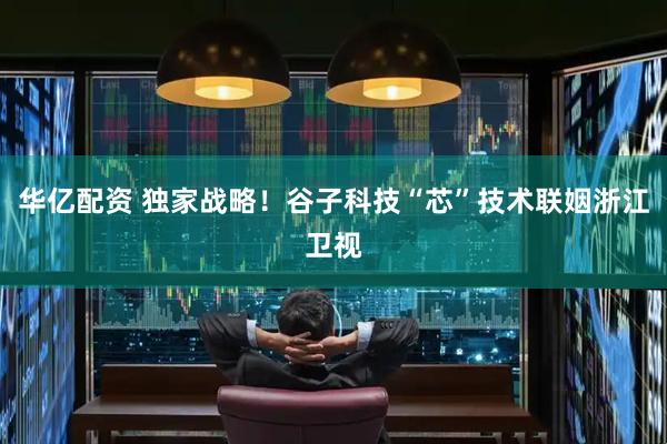 华亿配资 独家战略！谷子科技“芯”技术联姻浙江卫视